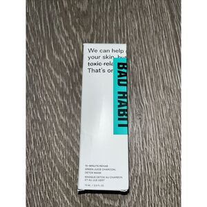 Bad Habit 10 Minute Rehab Green Juice Charcoal Detox Mask 2.5 fl oz NIB‎